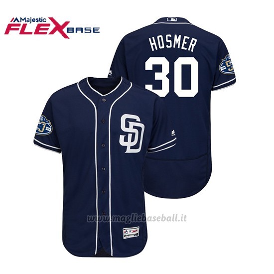 Maglia Baseball Uomo Padres Eric Hosmer 50th Aniversario Alternato Flex Base Azul